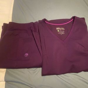 Purple scrub set